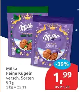 Budni Milka feine kugeln nougat-creme Angebot