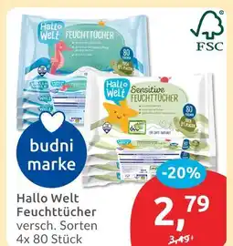 Budni Hallo welt feuchttücher Angebot