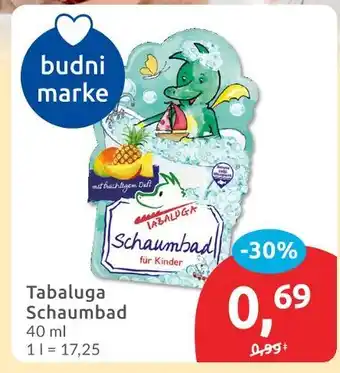 Budni Budni tabaluga schaumbad Angebot