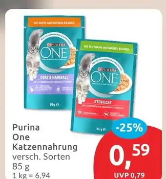 Budni Purina one katzennahrung coat & hairball Angebot