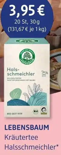 dm drogerie LEBENSBAUM Kräutertee Halsschmeichler Angebot