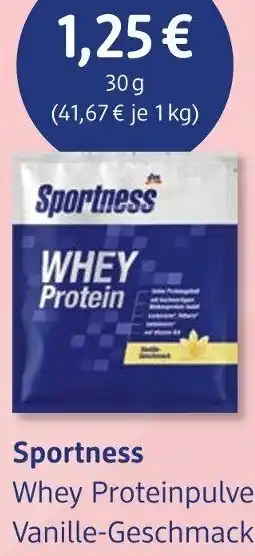 dm drogerie Sportness Whey Proteinpulver Angebot