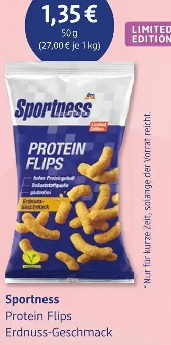 dm drogerie Sportness Protein Flips Erdnuss-Geschmack Angebot