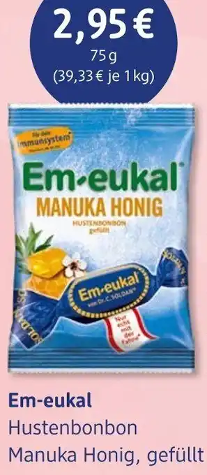 dm drogerie Em-eukal Hustenbonbon Manuka Honig, gefüllt Angebot