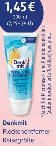 dm drogerie Denkmit Fleckenentferner Reisegröße Angebot