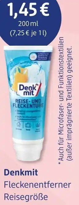 dm drogerie Denkmit Fleckenentferner Reisegröße Angebot