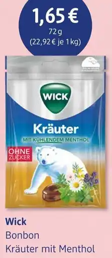 dm drogerie Wick Bonbon Kräuter mit Menthol Angebot