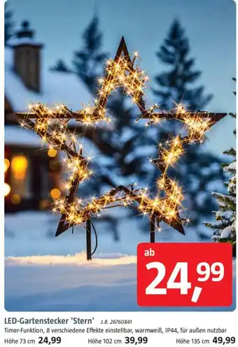 Bauhaus LED-Gartenstecker 'Stern' Angebot