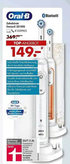 Galeria Oral B Zahnbürste Geniusx 20100s Angebot