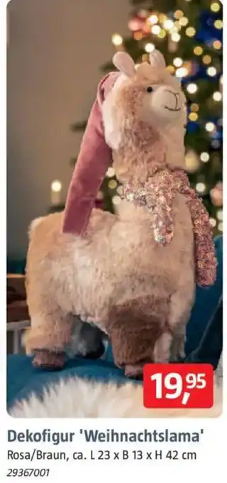 Bauhaus Dekofigur 'Weihnachtslama' Angebot