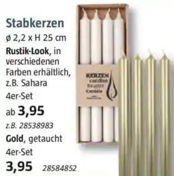 Bauhaus Stabkerzen Angebot