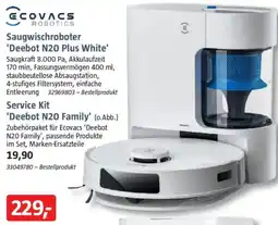 Bauhaus ECOVACS ROBOTICS Saugwischroboter 'Deebot N20 Plus White' oder Service Kit 'Deebot N20 Family' Angebot