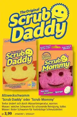Bauhaus Allzweckschwamm 'Scrub Daddy' oder 'Scrub Mommy' Angebot