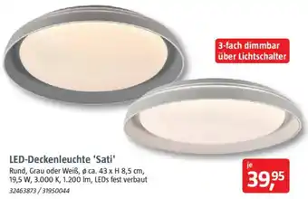 Bauhaus LED-Deckenleuchte 'Sati' Angebot