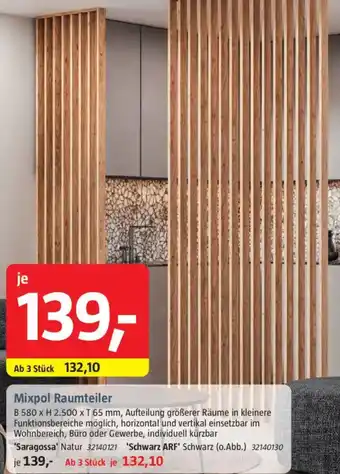 Bauhaus Mixpol Raumteiler Angebot
