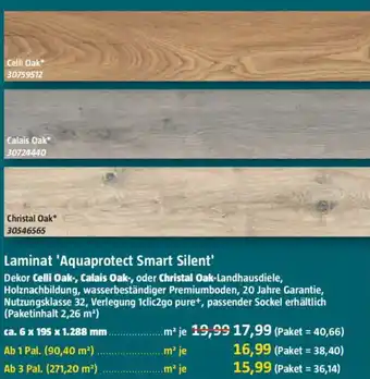 Bauhaus Laminat 'Aquaprotect Smart Silent' Angebot