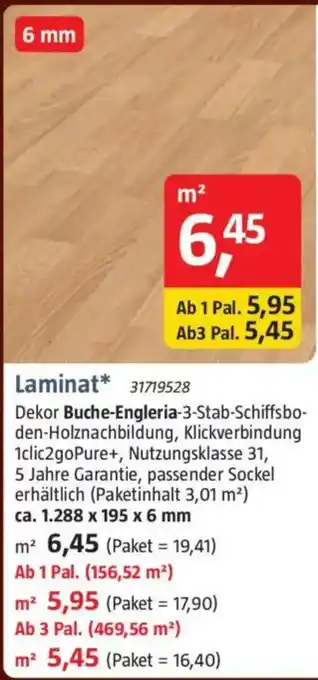 Bauhaus Laminat Angebot