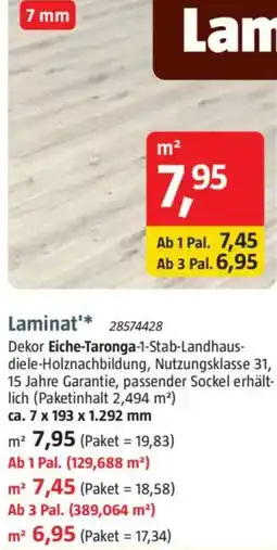 Bauhaus Laminat Angebot