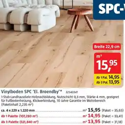 Bauhaus Vinylboden SPC 'El. Broendby' Angebot
