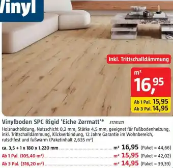 Bauhaus Vinylboden SPC Rigid 'Eiche Zermatt' Angebot