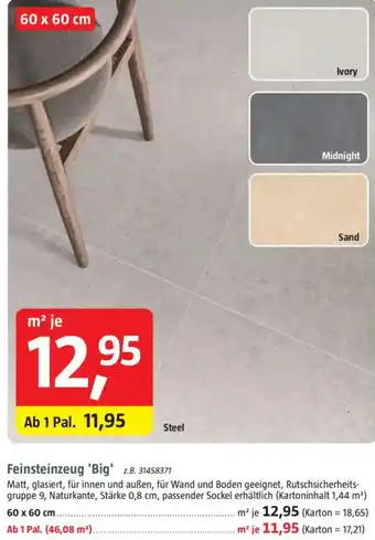 Bauhaus Feinsteinzeug 'Big' Angebot