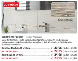 Bauhaus Wandfliese 'Layers' Angebot