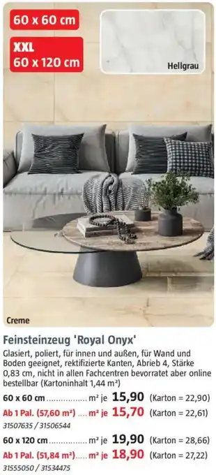 Bauhaus Feinsteinzeug 'Royal Onyx' Angebot