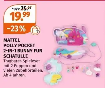 Müller MATTEL POLLY POCKET 2-IN-1 BUNNY FUN SCHATULLE Angebot