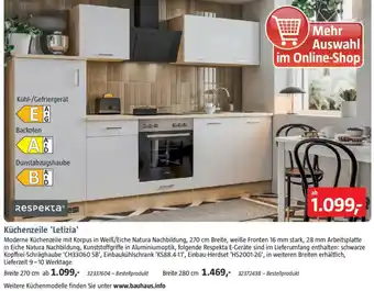 Bauhaus Küchenzeile 'Letizia' Angebot