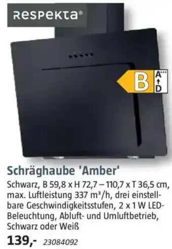 Bauhaus Schräghaube 'Amber' Angebot