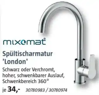 Bauhaus mixomat Spültischarmatur 'London' Angebot