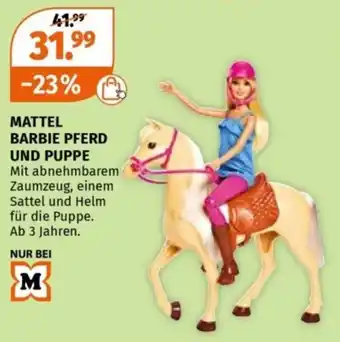 Müller MATTEL BARBIE PFERD UND PUPPE Angebot