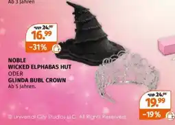 Müller NOBLE WICKED ELPHABAS HUT ODER GLINDA BUBL CROWN Angebot