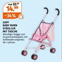 Müller ZAPF BABY BORN STROLLER MIT TASCHE Angebot