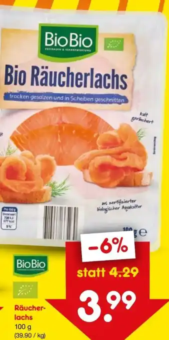 Netto Marken-Discount BioBio Bio-Räucherlachs Angebot