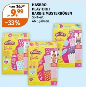 Müller HASBRO PLAY-DOH BARBIE MUSTERBÖGEN Angebot