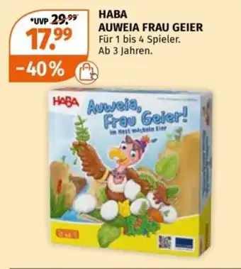 Müller HABA AUWEIA FRAU GEIER Angebot