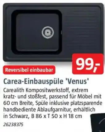 Bauhaus Carea-Einbauspüle 'Venus' Angebot