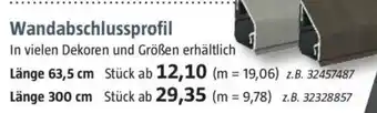Bauhaus Wandabschlussprofil Lange 63,5 cm Angebot