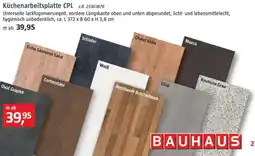 Bauhaus Küchenarbeitsplatte CPL Angebot