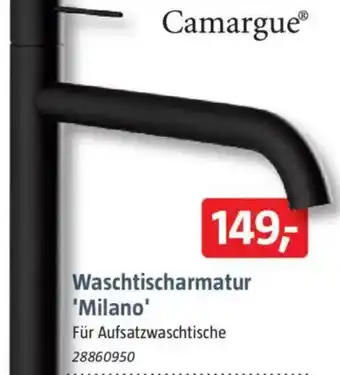 Bauhaus Camargue Waschtischarmatur 'Milano' Angebot