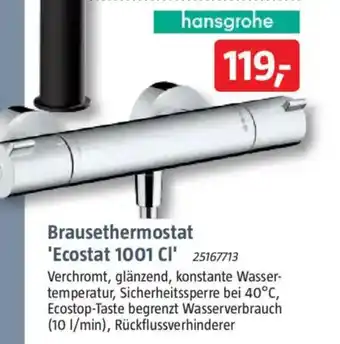 Bauhaus hansgrohe Brausethermostat 'Ecostat 1001 CI' Angebot