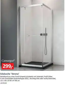 Bauhaus Camargue Eckdusche 'Verona' Angebot
