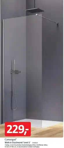 Bauhaus Camargue Walk-In Duschwand 'Level 5' Angebot