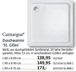 Bauhaus Camargue Duschwanne 'St. Gilles' Angebot