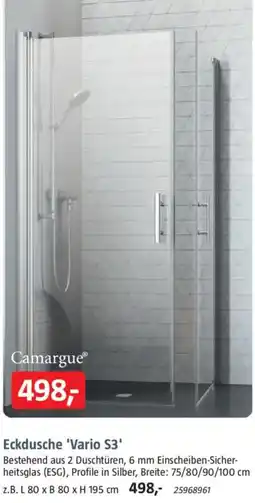 Bauhaus Camargue Eckdusche 'Vario S3' Angebot