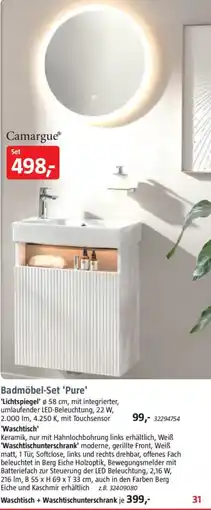 Bauhaus Camargue Badmöbel-Set 'Pure' Angebot