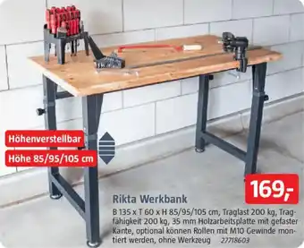 Bauhaus Rikta Werkbank Angebot
