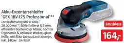 Bauhaus BOSCH Akku-Exzenterschleifer 'GEX 18V-125 Professional' Angebot
