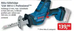 Bauhaus BOSCH Akku-Säbelsäge 'GSA 18V-LI C Professional' Angebot